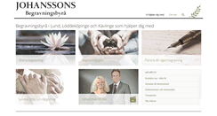 Desktop Screenshot of johanssonsbegravningsbyra.se